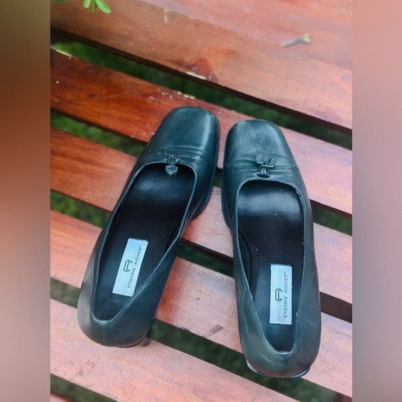 Etienne Aigner Kidman Pumps Genuine Black Leather NWOT US 10M - Picture 16 of 16